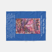 Voel mijn schoonheidskankergedicht Angel Art Soft Fleece Deken (Voorkant (Horizontaal))