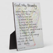 Voel mijn schoonheidskankergedicht engel schildere fotoplaat (Zijkant)