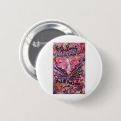 Voel mijn schoonheidsroze kankerengel ronde button 5,7 cm (Voorkant /achterkant)