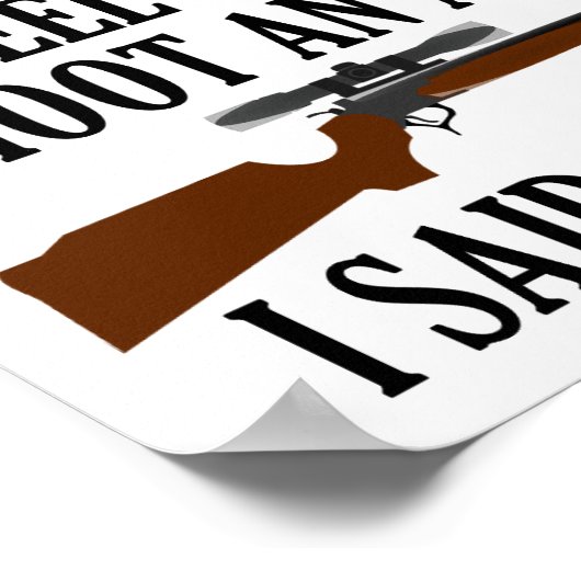 Voel Recoil Funny Hunting Poster (Hoek)