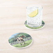 VOEL ZANDSTEEN ONDERZETTER (Zijkant)