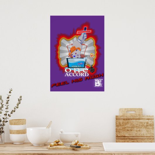 VOEL ZIJN HAAST POSTER (Keuken)