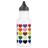 Voelde patterned schattige kleurrijke harten waterfles (Rechts)