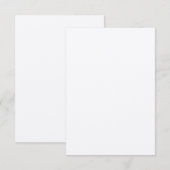 Voelde White Paper Flat Wedding Dank u kaart (Voorkant / Achterkant)