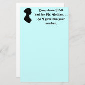 Voelde zich slecht voor Mr. Collins Funny Jane Aus Briefpapier (Voorkant / Achterkant)