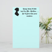 Voelde zich slecht voor Mr. Collins Funny Jane Aus Briefpapier (Staand voorkant)