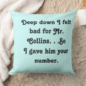 Voelde zich slecht voor Mr. Collins Funny Jane Aus Kussen (Deken)