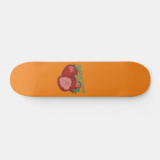 VOELEN BERRY GOOD grappige aardbeivruchten Persoonlijk Skateboard (Horizontaal)