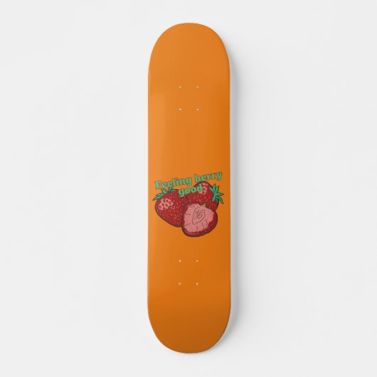 VOELEN BERRY GOOD grappige aardbeivruchten Persoonlijk Skateboard (Voorkant)