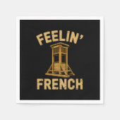 Voelend Franse Vintage Guillotine Servet (Voorkant)
