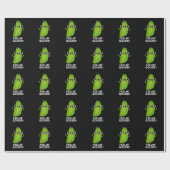 Voelend kalebas Grappig gevoel Goed Donker BG Cadeaupapier (Vlak)