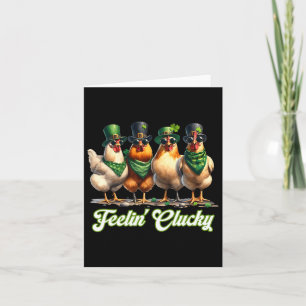 Voelend Klokkende Kippen Liefhebber St Patrick's D Kaart