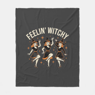 Voelende Heks Halloween Heksendans Fleece Deken