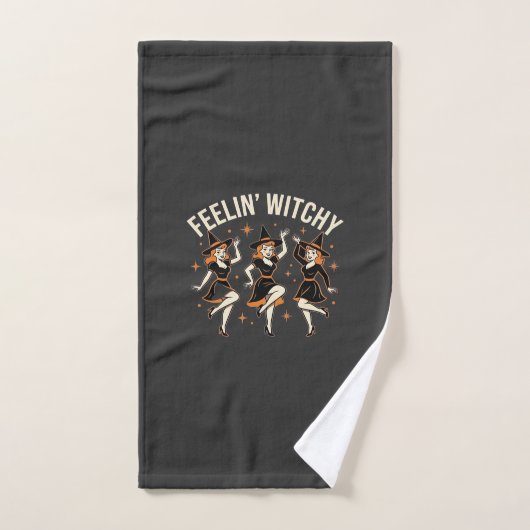 Voelende Heks Halloween Heksendans Handdoek (Handdoek)