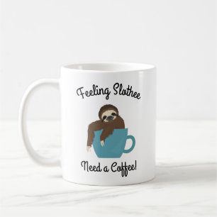 Voelende Luiaard Heeft een Koffie Luiaard Cadeau N Koffiemok