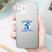 Voeling blauw, paard sticker (Telefoon)