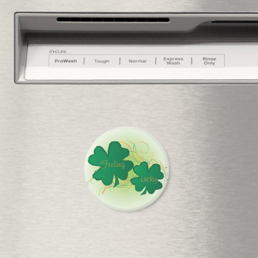 Voeling echt 🍀 Lucky St. Patrick Day Clover Magneet (Insitu (Vaatwasser))
