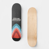 Voeling met Jawsome Shark Funny Summer Puns Beach Persoonlijk Skateboard (Voorkant)