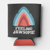 Voeling met Jawsome Shark Funny Summer Puns Blikjeskoeler (Voorkant)