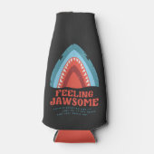 Voeling met Jawsome Shark Funny Summer Puns Flesjeskoeler (Voorkant)