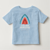 Voeling met Jawsome Shark Funny Summer Puns Kinder Shirts (Voorkant)