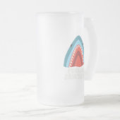 Voeling met Jawsome Shark Funny Summer Puns Matglas Bierpul (Voorkant rechts)