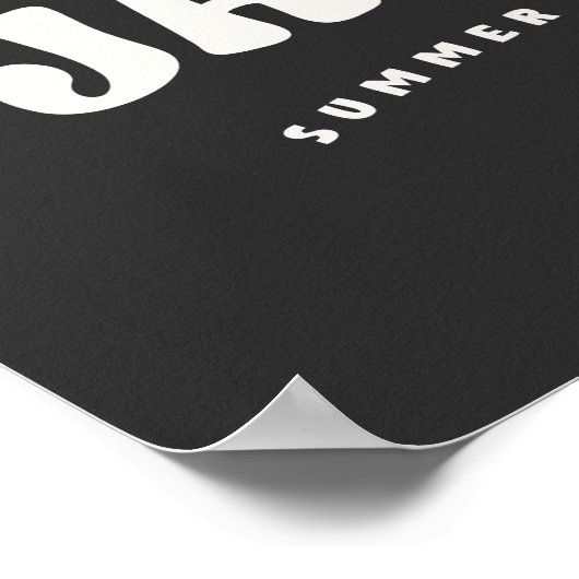 Voeling met Jawsome Shark Funny Summer Puns Poster (Hoek)