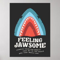 Voeling met Jawsome Shark Funny Summer Puns