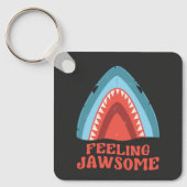 Voeling met Jawsome Shark Funny Summer Puns Sleutelhanger (Voorkant)