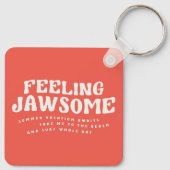 Voeling met Jawsome Shark Funny Summer Puns Sleutelhanger (Achterkant)