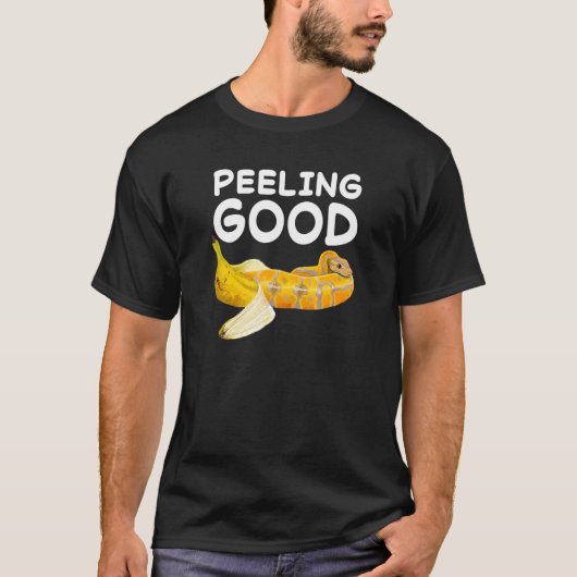 Voeling van een goede bananenbedekking Python Snak T-shirt (Voorkant)