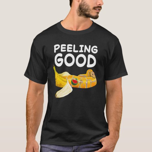 Voeling van een goede bananenbedekking Python Snak T-shirt (Voorkant)