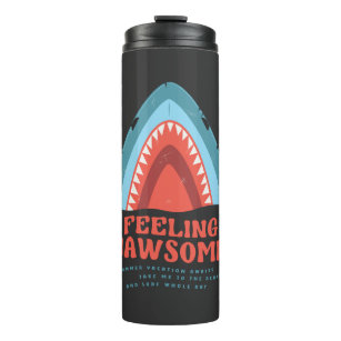 Voeling van Jawsome Shark Funny Summer Puns Therma Thermosbeker