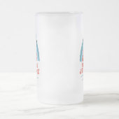 Voeling van Jawsome Shark Funny Summer Punts Frost Matglas Bierpul (Center)