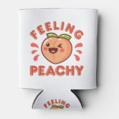 Voeling van Perachy Peach Fruit Happy Kawaii Blikjeskoeler (Voorkant)