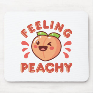 Voeling van Perachy Peach Fruit Happy Kawaii Muismat
