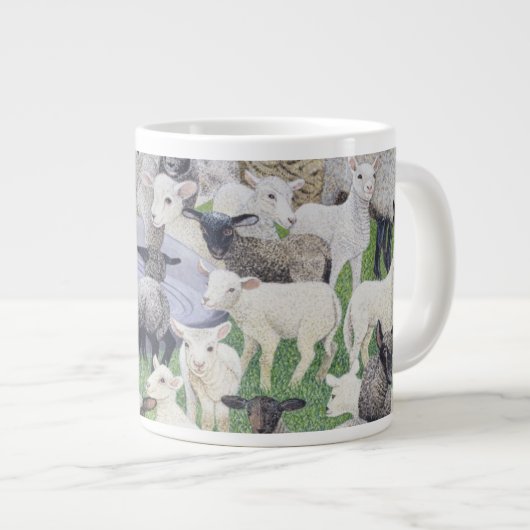 Voeling van schapen grote koffiekop (Voorkant rechts)