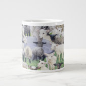 Voeling van schapen grote koffiekop (Voorkant)
