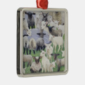Voeling van schapen metalen ornament (Rechts)
