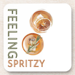 Voeling van Spritzy Oranje Cocktail Bier Onderzetter