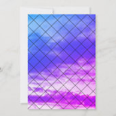 Voeling van Witchy Bats Witch Sky Halloween Party Kaart (Achterkant)