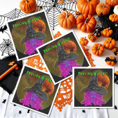 Voeling van Witchy Halloween Witch Table Decor Servet