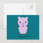 Voeling Varkenspijn Briefkaart (Voorkant / Achterkant)