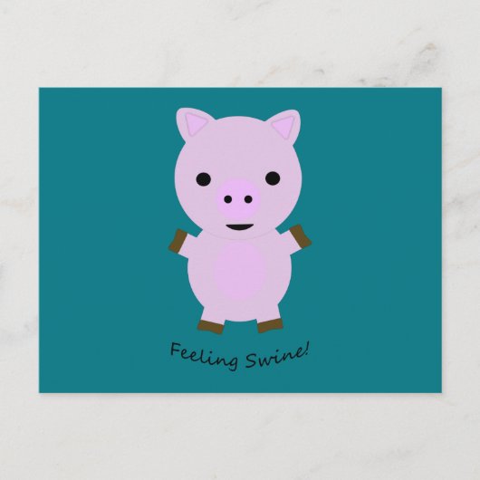 Voeling Varkenspijn Briefkaart (Voorkant)