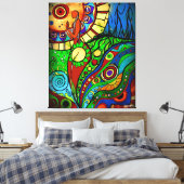 Voelt als de lente (verpakt canvas) canvas afdruk (Insitu (Slaapkamer))