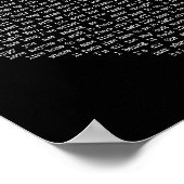 Voelt als een lyrische printer voor Thuiszwart Son Poster (Hoek)