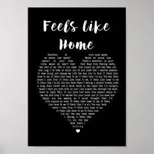 Voelt als een lyrische printer voor Thuiszwart Son Poster