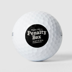 Voelt als een penalty box dag hockey speler golfballen