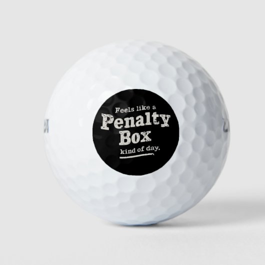 Voelt als een penalty box dag hockey speler golfballen (Voorkant)