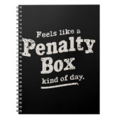 Voelt als een penalty box dag hockey speler notitieboek (Voorkant)